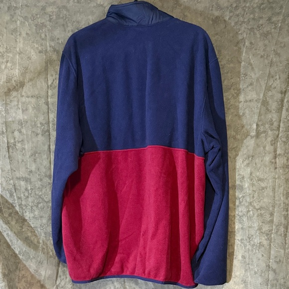Patagonia Warm and Cozy Navy and Red Fleece Pullover - Picture 7 of 7